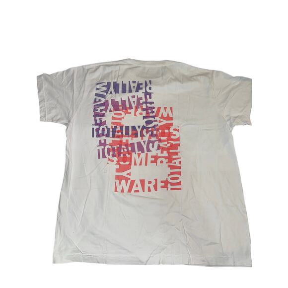 Some Ware - Oversized Logo-Print Organic Cotton-Jersey T-Shirt - White - Picture 2 of 4